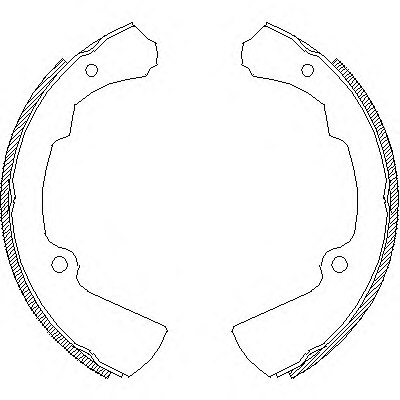 ROADHOUSE 4378.00 Brake Shoe Set